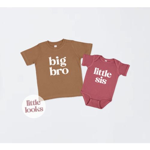 Sibling Shirt | Big Brother Little Sister | Big Bro Little Sis | Sibling Pregnancy Announcement