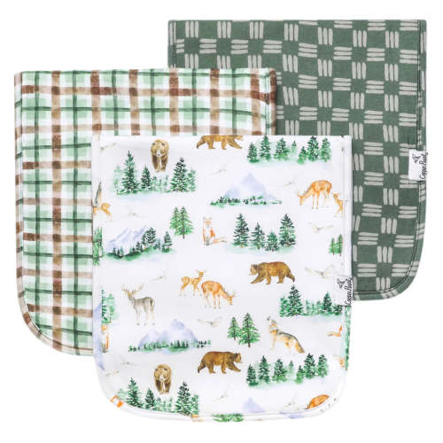 Copper Pearl Premium Burp Cloth Set / Grayson
