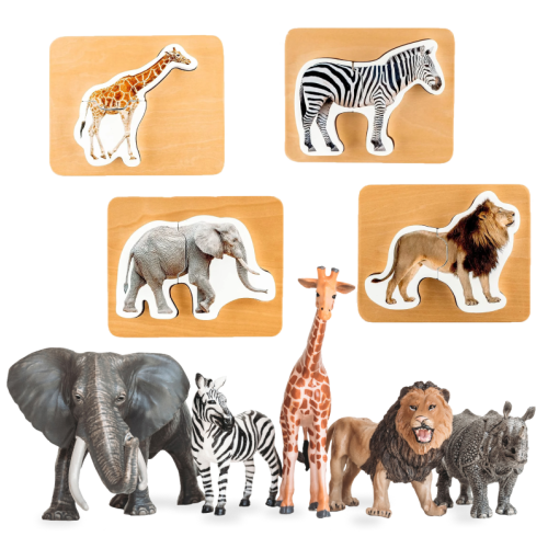 Montessori Safari Animal Puzzles – Montessori & Me