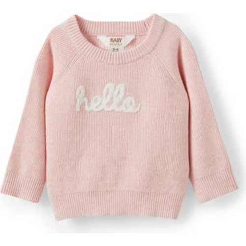 Organic Raglan Knit Sweater, 3-6M