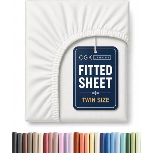 Twin Fitted Sheet - Antique White