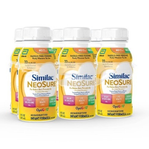 Similac NeoSure Formula - 8oz/6ct: For Infant, Brain Development, Growth Support, Immune System Support, Ready to Drink