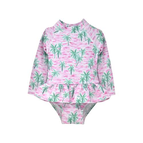 (New) UPF 50+ Alissa Infant Ruffle Rash Guard Swimsuit – FlapHappy
