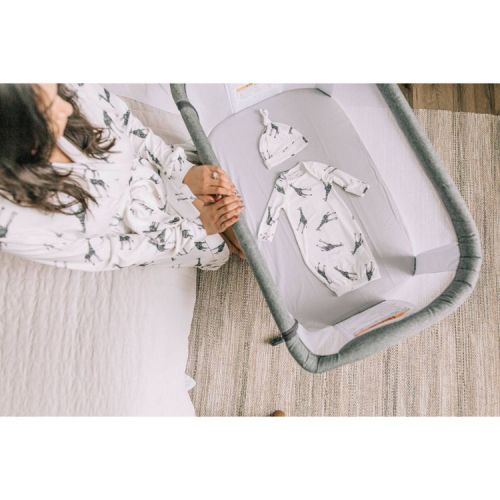 Baby Delight Fitted Bassinet Sheet - Gray