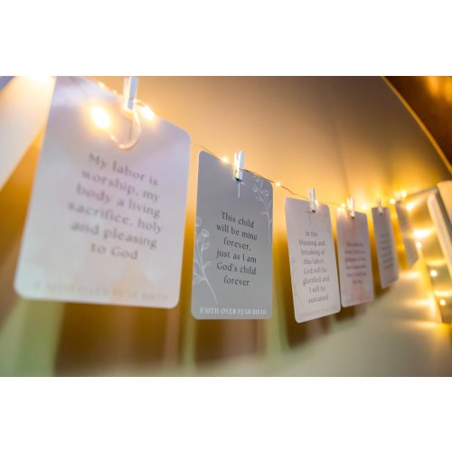 Christian Birth Affirmation Card Deck — Faith Over Fear Birth