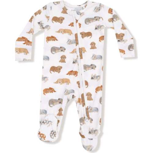 2 Way Zipper Footie Napping Puppies - Angel Dear | Maisonette