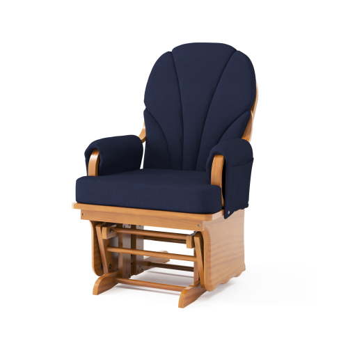 Foundations, Nursery Glider Rocker, Navy and Natural, Wood