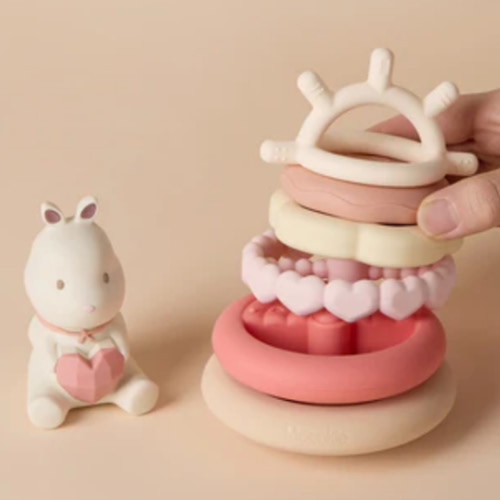 Bunny Stacking Teething Rings
