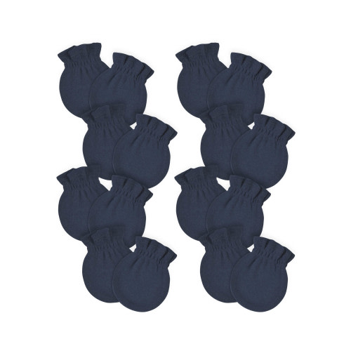Gerber Baby Boy or Girl Gender Neutral No Scratch Mittens, 8-Pack, (0-3 Months)