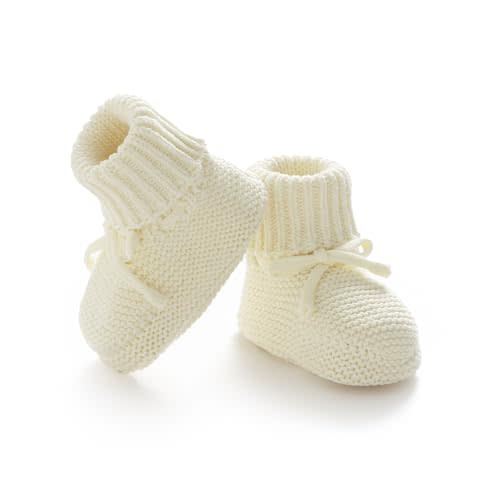 Hadetoto Baby Booties Cotton Newborn Boys Girls Shoes Knit Socks | Cozy Warm, Soft Crochet, Infant Toddler, Announcement, Essentials, Unisex, Neutral, Shower Gifts