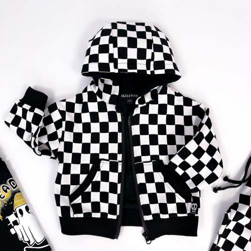 CHECKERBOARD HOODED JACKET – Skeletots