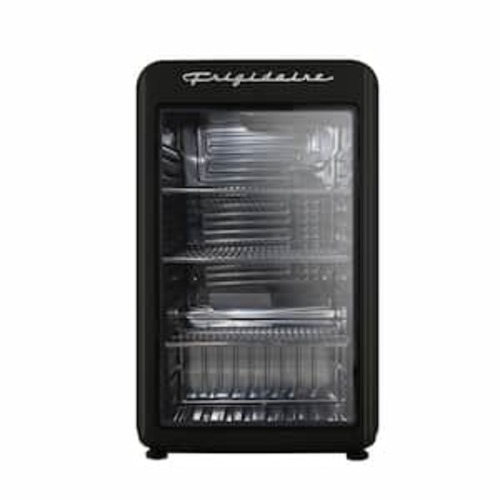 3.3 cu. ft. Retro Mini Refrigerator in Blue with Glass Door