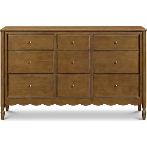 Ambrosia 9-Drawer Assembled Dresser in Natural Walnut
