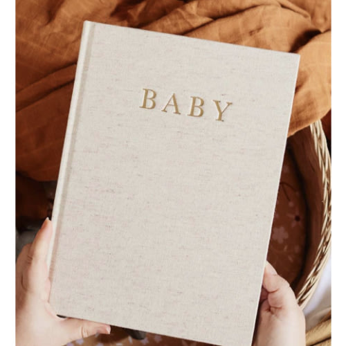Birth To Five Years Baby Journal - Oatmeal - Write To Me US