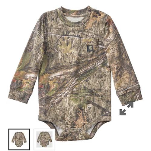 Boys' Long Sleeve Camo Pocket Bodysuit (Baby) | Carhartt