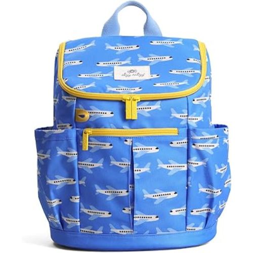 Itzy Ritzy Toddler & Kids Backpack, Lightweight School Bag (Airplanes)