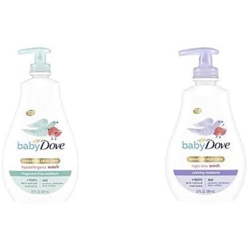 Baby Dove Tip to Toe Body Wash and Calming Nights Wash and Shampoo