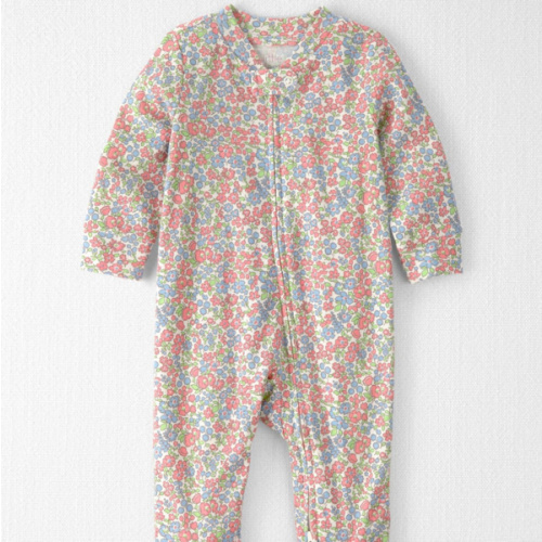 Baby Girl Organic Cotton Sleep & Play Pajama in Spring Floral - Little Planet | Carter's