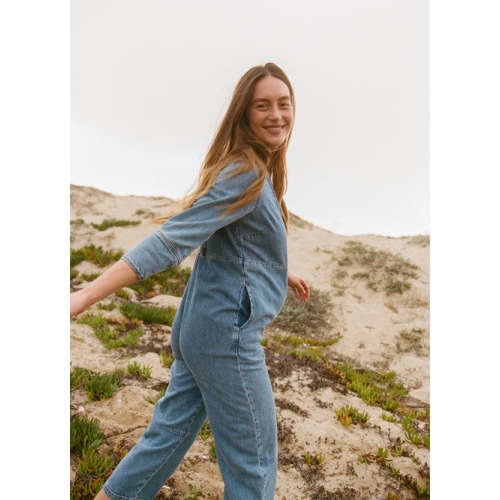 The Drapey Denim Easy-Nurse Jumpsuit