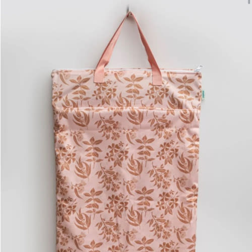 Large Zipper Hanging Wet Bag, Laundry Bag with Handles