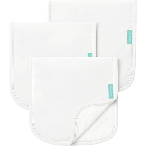 Supersoft Burp Cloths, Premium Bamboo Viscose Baby Burp Cloths, Absorbent & Skin-Friendly, Large 21” x 10”, Unisex Baby Essentials for Feeding, Spit-Up, 3-Pack