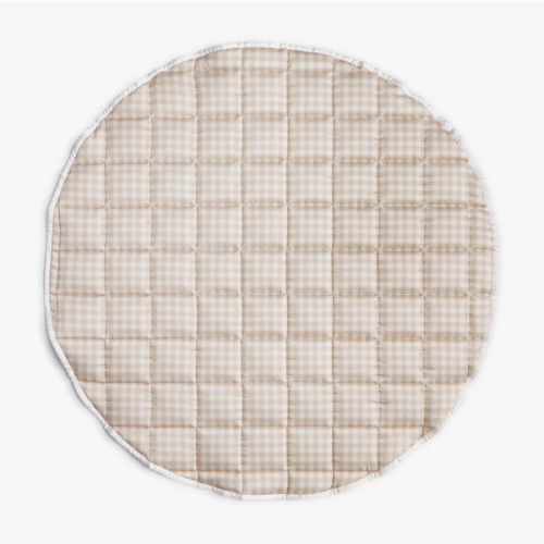Picnic Gingham Play Mat - Beige