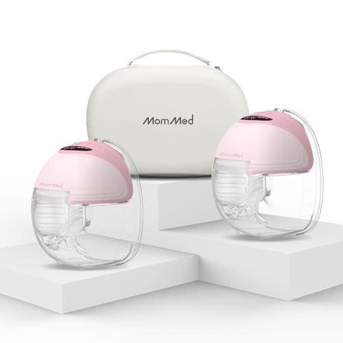 Wearable Breast Pumps (Model S21), Lightweight Rechargeable Electric Breast Pump with 3 Modes & 12 Suction Levels, Portable Breastfeeding Device with Carrying Case