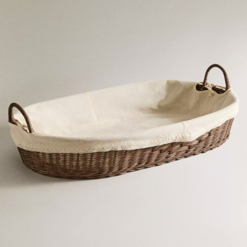 RATTAN CHANGING BASKET