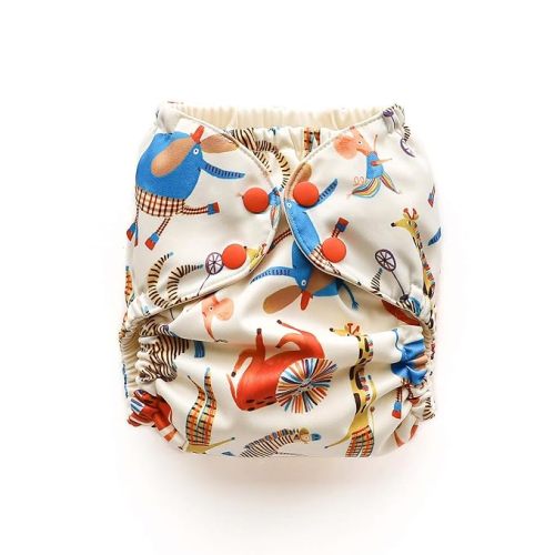 Esembly Cloth Diaper Cover  Circus, Size 1 (7-17lbs)