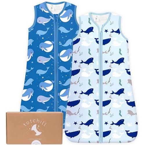 Baby Sleep Sack 1.0 TOG Soft 2-Way Zipper Wearable Blanket, 6-15M