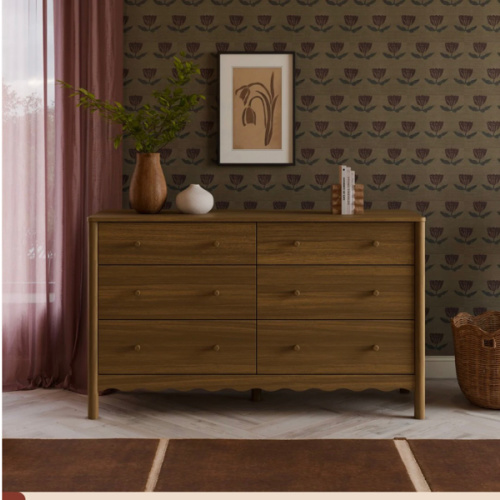 Swell 6-Drawer Wide Assembled Dresser (56")