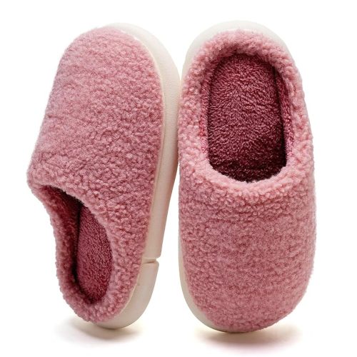 WateLves Women's Pillow Warm Memory Foam Slippers Comfortable Cute House Shoes Lightweight Fuzzy Christmas Slippers