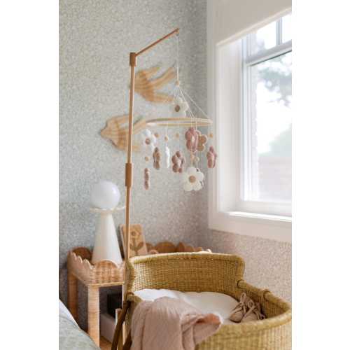 Boucle Flower Baby Mobile/ Boucle Baby Girl Mobile/ Boucle Crib Mobile