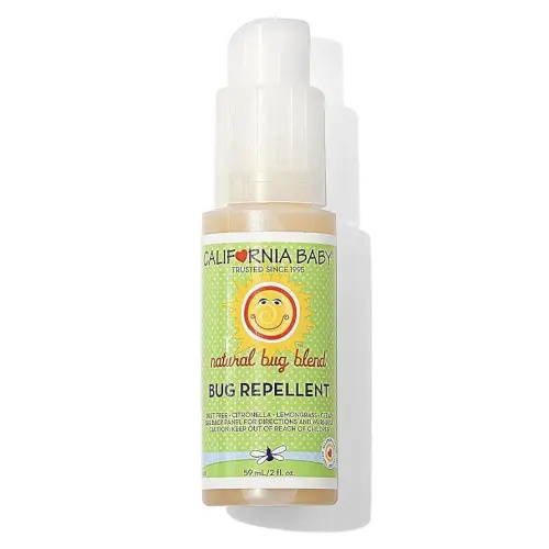 California Baby Natural Bug Repellent Spray | Citronella Bug Spray | DEET-Free | Repels Mosquitoes + Bugs | Allergy Friendly | Great Smell | Baby & Adult Insect Repellent Spray | 59 mL / 2 oz.