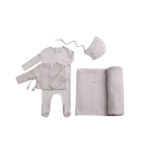 Bee And Dee Fortress Herringbone Cardigan Footie – Tiptoe Boutique