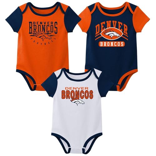 Outerstuff NFL Teams Newborn Baby and Infant Short Sleeve Bodysuit Variety 3-Pack (0-18m)