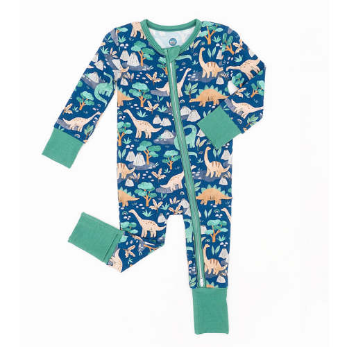 Bamboo Convertible Footie - Arlo Dinosaur