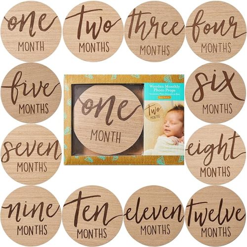 Kate & Milo Baby Milestone Markers, Baby Age Milestone Keepsakes and Photo Props