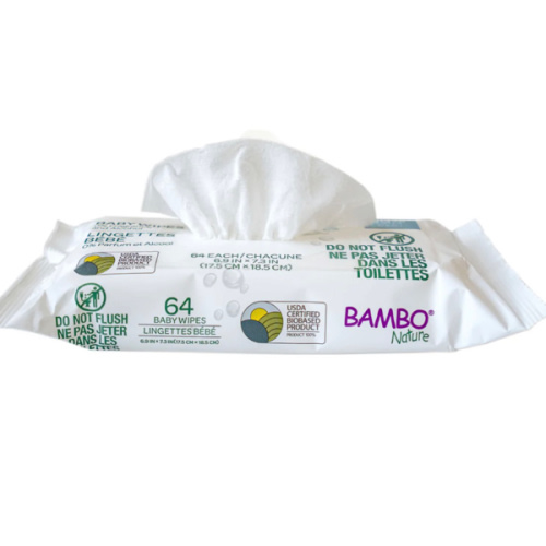 Bambo Nature USDA Certified Biobased Baby Wipes Case (12 pack/ 768 pcs)