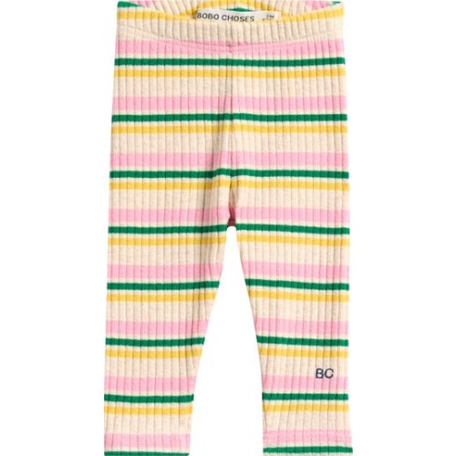 Striped Rib Stripe Leggings, 9M