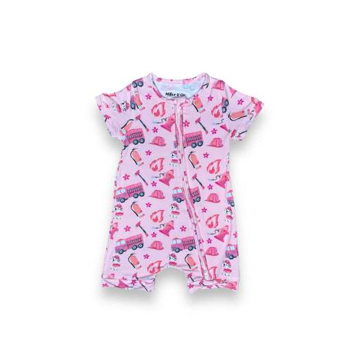 Pink Firefighter, Romper