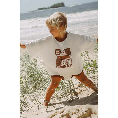 Vitamin Sea retro waffle baggy jumpsuit