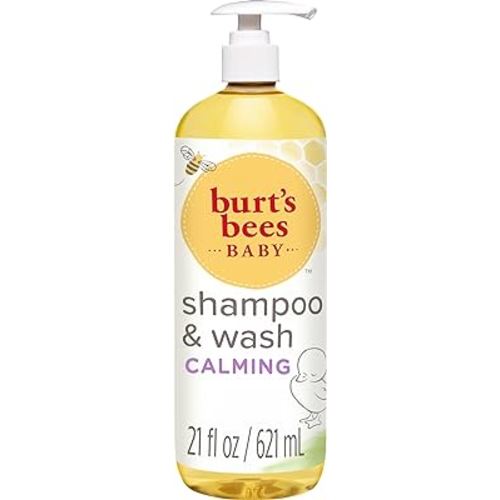 Burt's Bees Baby Calming Shampoo and Wash with Lavender, Tear-Free, 21 Fluid Ounces