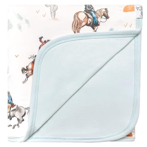 Large Premium Knit Baby 3 Layer Stretchy Quilt Blanket "Boone" by Copper Pearl