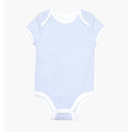 The Short Sleeve Onesie - Blue/White Stripe – Hill House Home