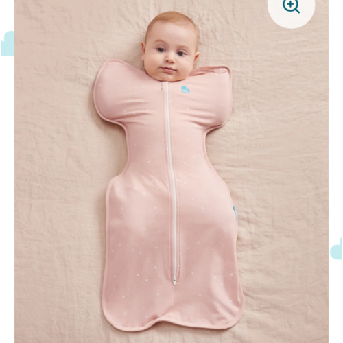 Swaddle Up™ 1.0 TOG Cotton Powder Pink Twinkle