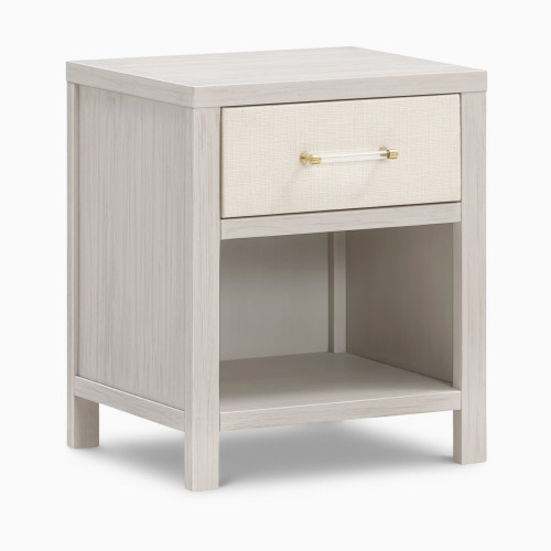 Namesake Eloise Assembled Nightstand - White Driftwood And Performance Pearl Eco-Weave