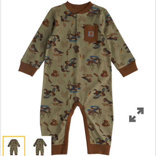 Boys' Long Sleeve Duck Print Coverall (Baby) | F25 Products | Carhartt