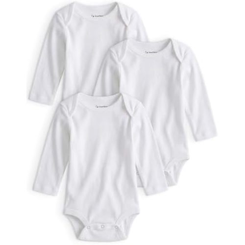 Yoofoss Baby Bodysuits 100% Organic Cotton Baby Onesie Long Sleeve Baby Boys Girls Clothes Soft Newborn Infant Romper, 3 Pack
