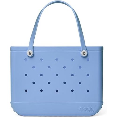 BOGG BAG - Tote for Beach, Pool, Boat, Sports - All Purpose EVA - White Buttons